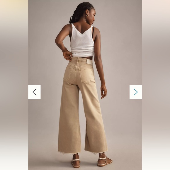 NWT Anthropologie Citizens of Humanity Lyra High Rise Wide Leg Gaucho Jeans 29 - Picture 4 of 11